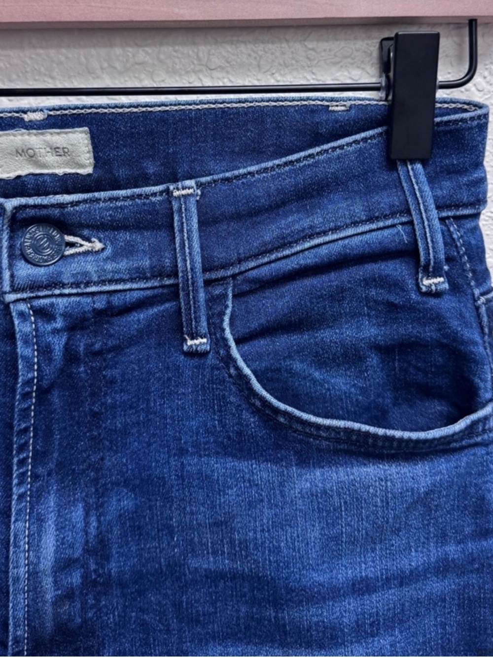 MOTHER Deep Indigo High-Rise Jeans